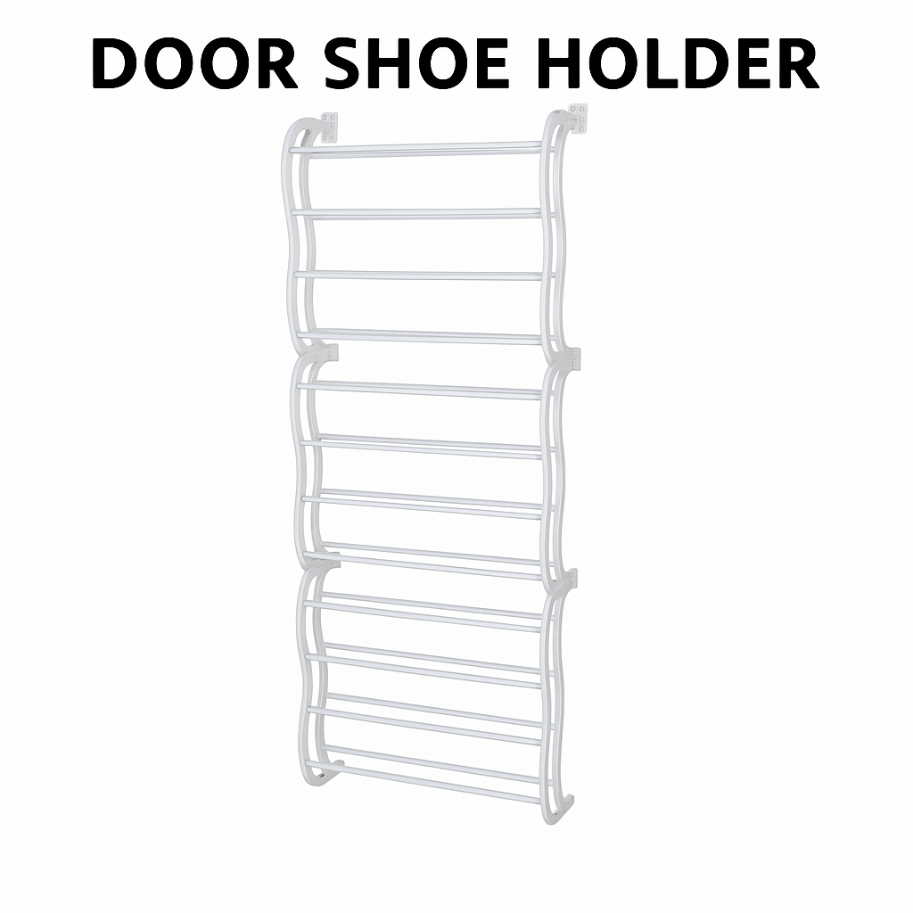 36 Pair Over The Door Shoe Organizer – 12 Tier Hanging Rack Storage-NEW