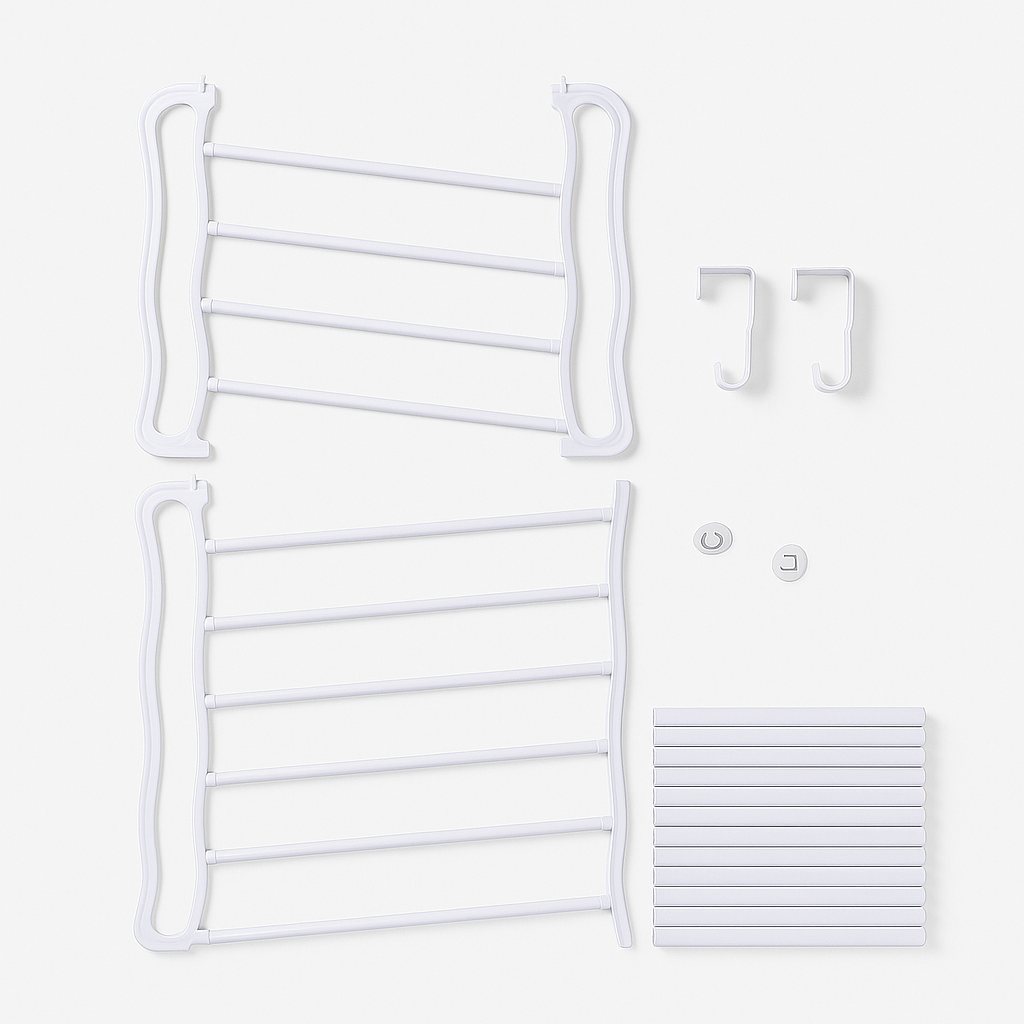 36 Pair Over The Door Shoe Organizer – 12 Tier Hanging Rack Storage-NEW