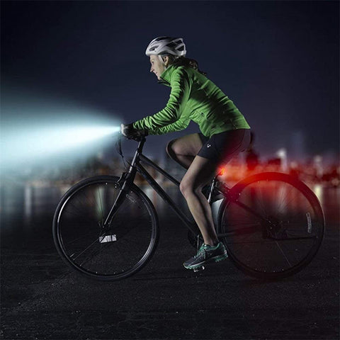 Rechargeable LED Bike Bicycle USB Waterproof Front Headlight Back Tail Lights