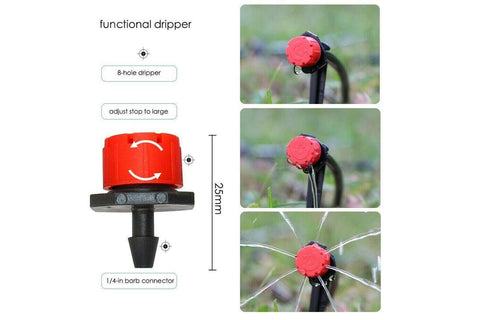 50M Hose Garden Irrigation System with Timer Plant Watering DIY Micro Drip Kits