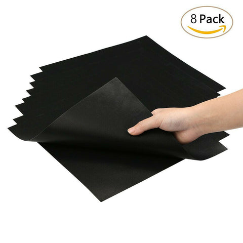 4pcs/8pcs Kitchen Gas Stove Top Burner Reusable Protector Liner Cleaning Pad Cover