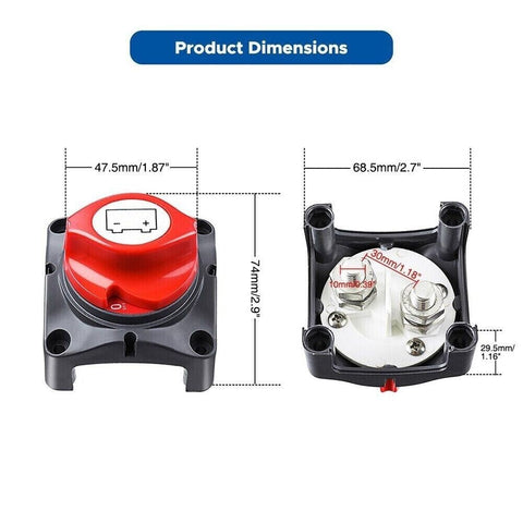 12V/24V/48V Battery Cut Off Switch