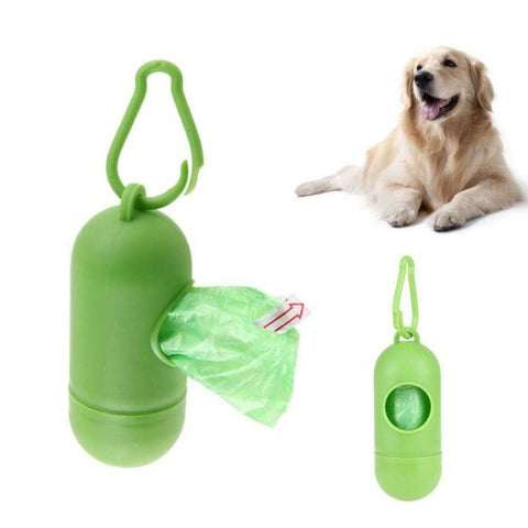 DOG POOP Bag Dispenser Holder Green / Black