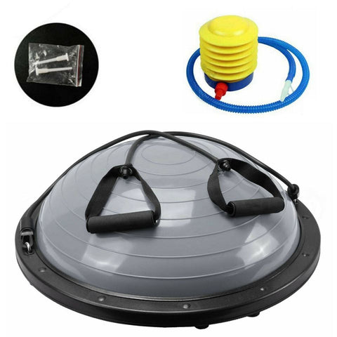 Pilates Balance Yoga Gym Bosu Ball Training Exercise Fitness Ball w/ Pump&Band