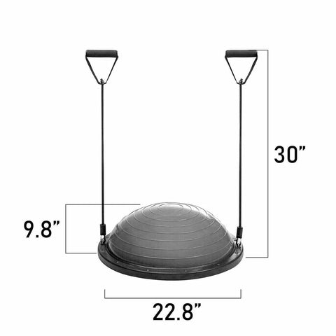 Pilates Balance Yoga Gym Bosu Ball Training Exercise Fitness Ball w/ Pump&Band