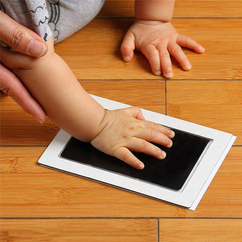 2PCS/4PCS Newborn Baby Pet Wipe Safe Inkless Hand Foot Print Keepsake Kit Christmas Gift