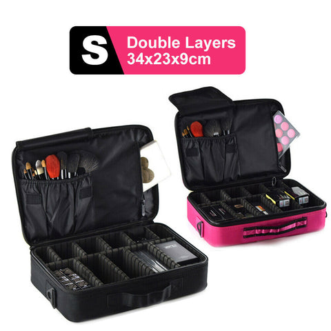 Portable Makeup Bag Cosmetic Case Storage Box Travel Organizer Pouch Toiletry