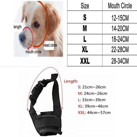 Dog Mask Mouth Muzzle