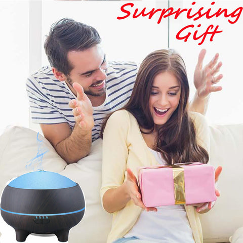 Bluetooth Speaker Wood Grain Essential Oil Diffuser Aroma Diffuser Cool Mist Air Humidifier