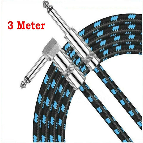 Electric Guitar Lead Cord Cable 6.35mm 1/4" Jacks