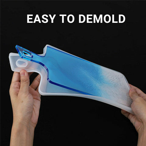 Coaster Resin Casting Tray Mold Silicone Agate Making DIY Plate Mould Tool Craft