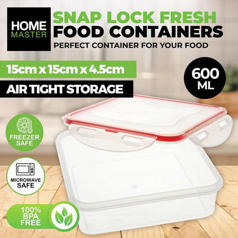 Container Lock It Fresh Food Square 600ml