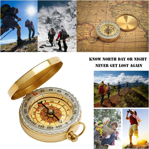 Camping Compass Outdoor Hiking Pocket Watch