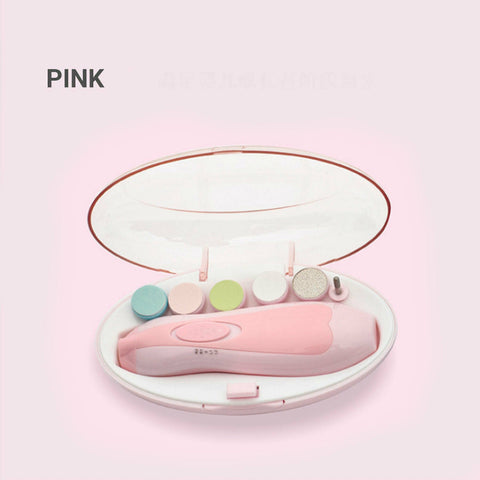 Electric Baby Nail Trimmer Infant Newborn Safe Grinder Clipper Tools Set