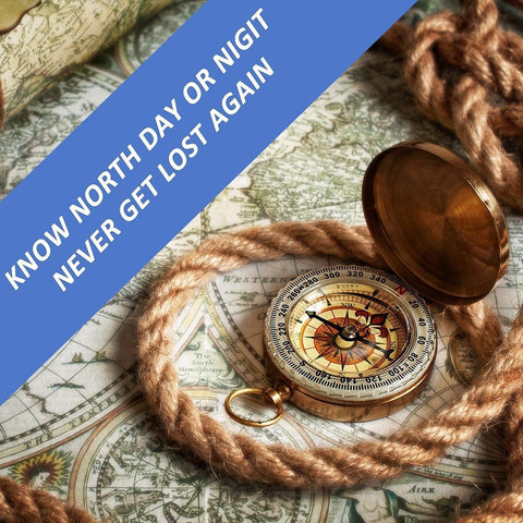 Camping Compass Outdoor Hiking Pocket Watch