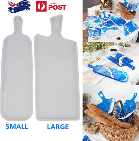 Coaster Resin Casting Tray Mold Silicone Agate Making DIY Plate Mould Tool Craft