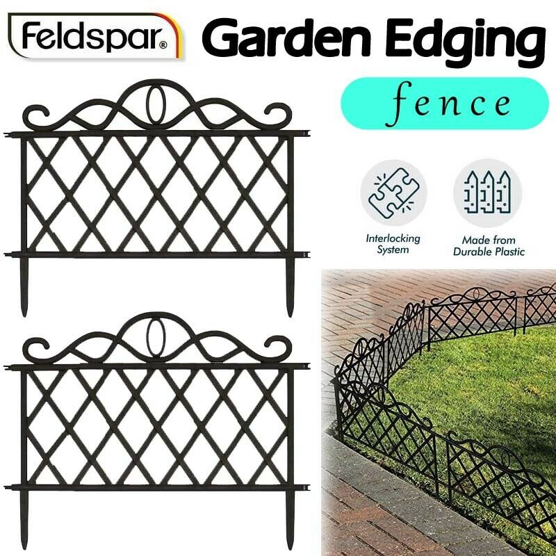 2x Fence Maintenance Plastic Garden Edging Plant Flower Border edging NEW