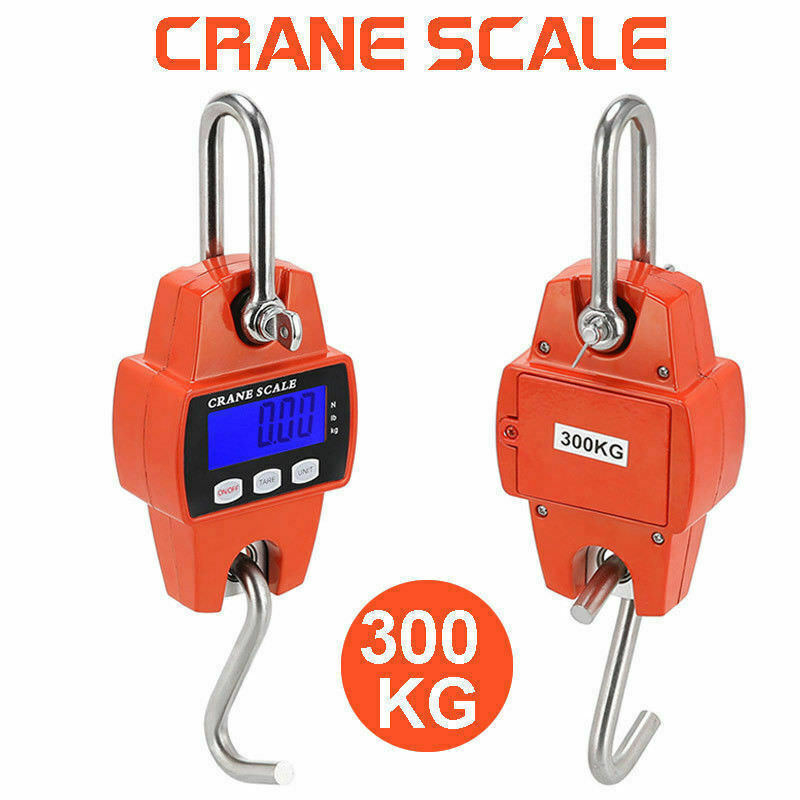 Mini Portable Crane Scale 300kg 0.1kg LCD Digital Electronic Hook Hanging Scale