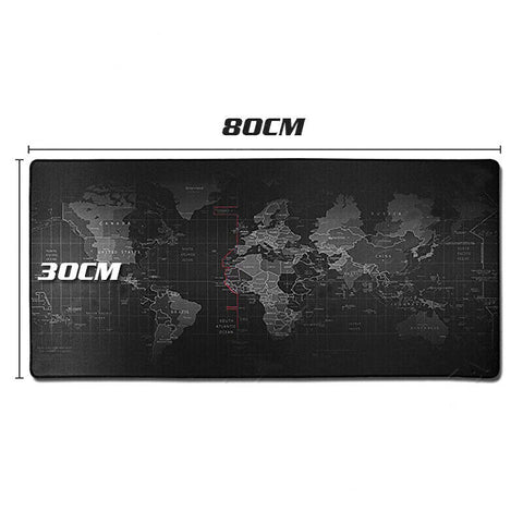 30x80cm World Map Mousepad Mouse Pad Mat Gaming Laptop Computer
