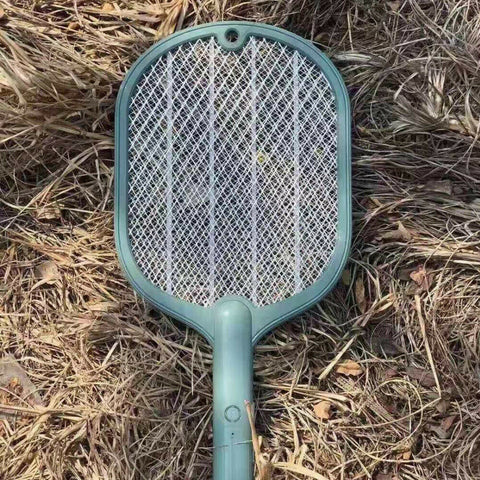 2 In 1 Electric USB Rechargable Racket Fly Swatter Mosquito Insect Killer Zapper