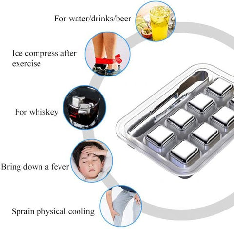 Stainless Steel Ice Cubes Reusable
