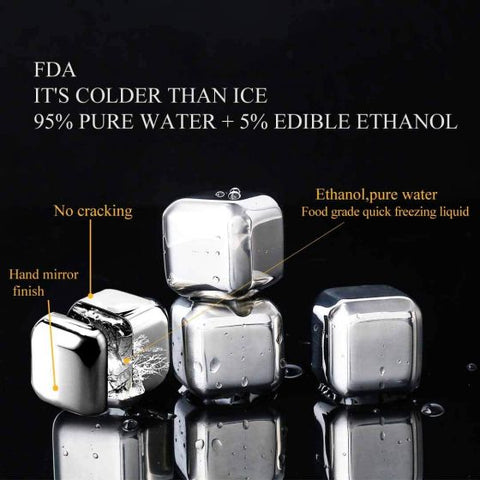 Stainless Steel Ice Cubes Reusable