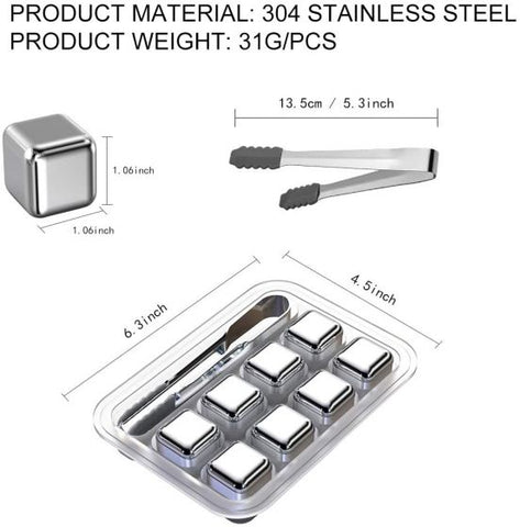 Stainless Steel Ice Cubes Reusable