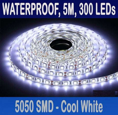 600LEDs 5M Cool White Led Strip