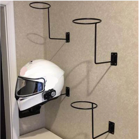 Helmet Display Rack Bicycle Helmet Storage Holder Stand Wall Mounted Hook for Bicycle Motorcycle