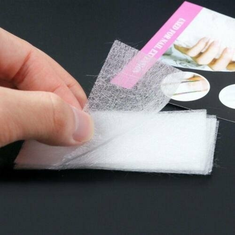 10pcs Nail Art Fiberglass Non-woven Silk Wrap Extension Building Nail Form French Acrylic Tip UV Gel