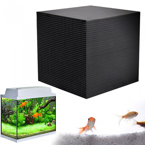 Eco-Aquarium Purifier Cube Water Purifier Cube Fish Supplies Dense Grid Hole Filters Cleaning Accessory