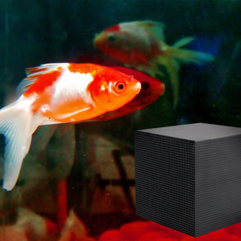 Eco-Aquarium Purifier Cube Water Purifier Cube Fish Supplies Dense Grid Hole Filters Cleaning Accessory