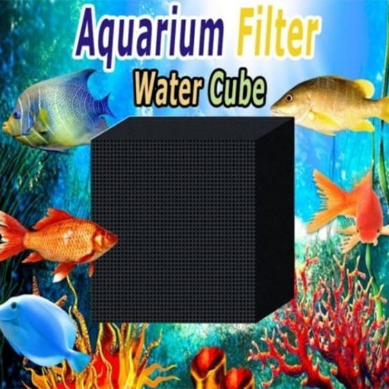 Eco-Aquarium Purifier Cube Water Purifier Cube Fish Supplies Dense Grid Hole Filters Cleaning Accessory