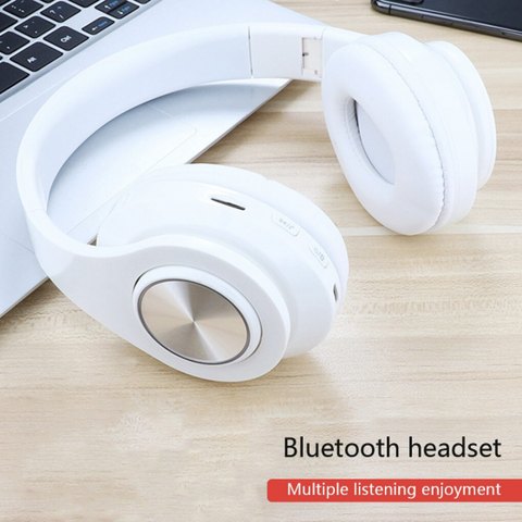 B39 bluetooth V5.0 headphones wireless Portable Folding Support TF Card Built-in FM mp3 player With LED Colorful Lights