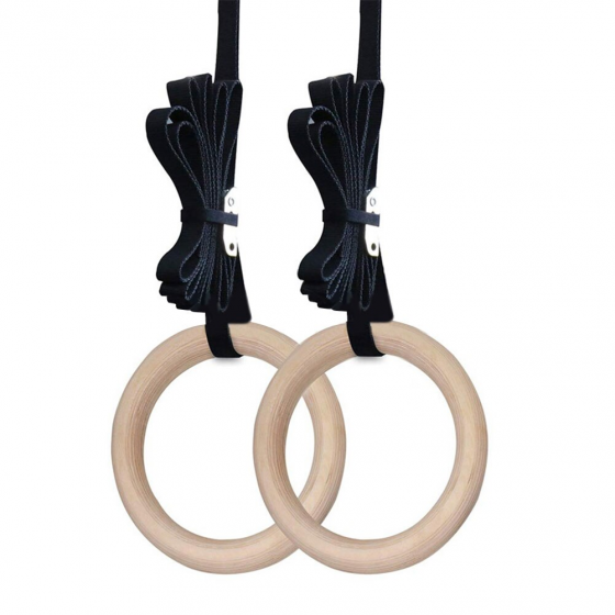 Gymnastic Ring with Adjustable Strap for  exercise strength training, fitness, pull ups and dips