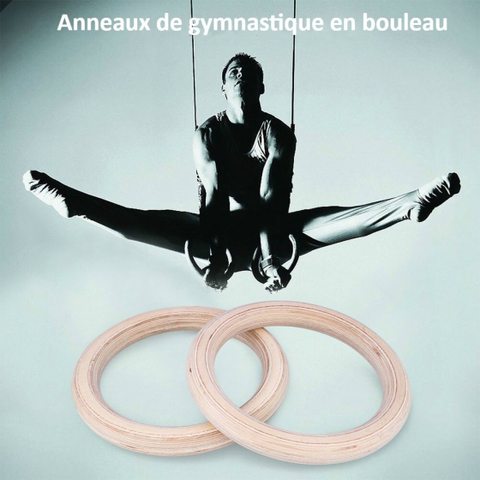 Gymnastic Ring with Adjustable Strap for  exercise strength training, fitness, pull ups and dips