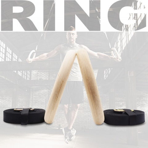 Gymnastic Ring with Adjustable Strap for  exercise strength training, fitness, pull ups and dips