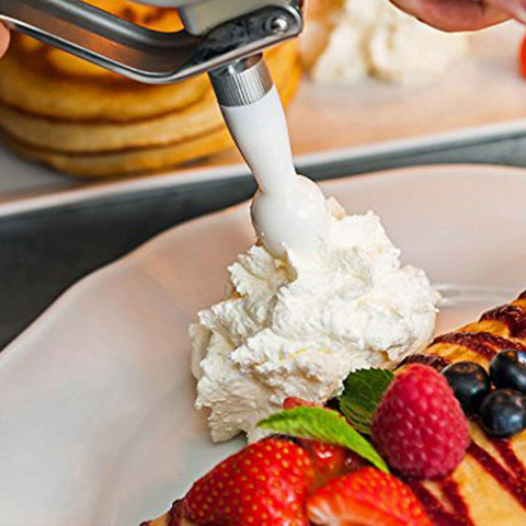 500ML Cream Whipper Dispenser with 3 Nozzles Professional Aluminum Whipped Cream Coffee Dessert Cake Decorating Tools