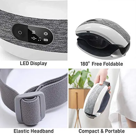 Eye-Massager-with-Heat-Vibration,Air Pressure Electric Portable Shiatsu