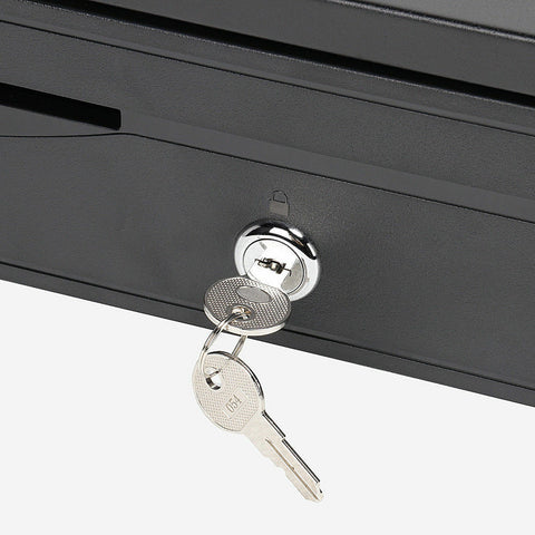 Electronic/Manual Security Lockable Cash Box Tray Money Drawer Safe Storage Keys
