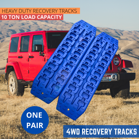 BicycleTrack 2pc 10T Sand / Snow / Mud Trax 4WD Blue