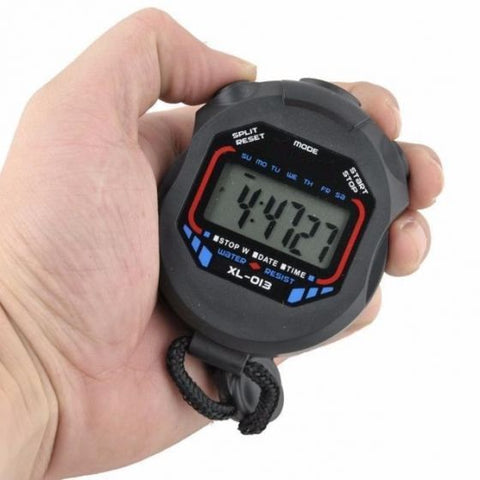 Digital LCD Chronograph Handheld Sports Counter Stopwatch Timer Stop Watch