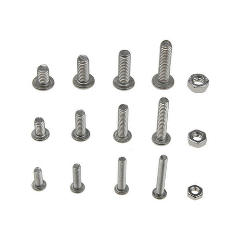 500pc M3 M4 M5 304 Stainless Steel Hex Socket Button Head Bolts Screws Nuts Kit