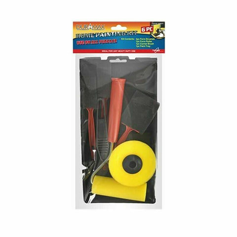 6x Point Paint Pad Painting Roller DIY Wall Decor Tool Paint Tray Brush Home