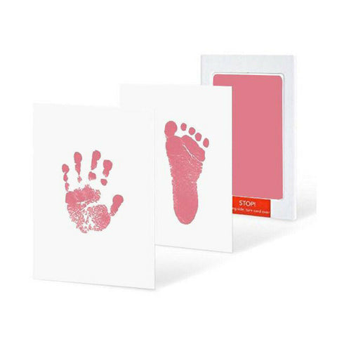 2PCS/4PCS Newborn Baby Pet Wipe Safe Inkless Hand Foot Print Keepsake Kit Christmas Gift