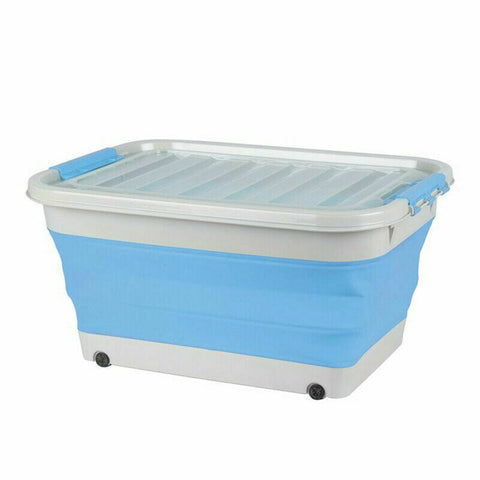 Collapsible Medium Tub with Lid Camping Hiking 20L