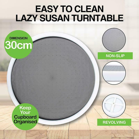 Home Master® 30CM Lazy Susan Rotating Swivel TurnTable SpaceSaver Storage Dining