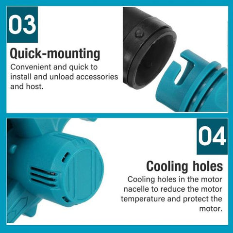 8V DUB185 2 In 1 Rechargeable 20000rpm New Cordless Blower Electric Air Vacuum Cleaner