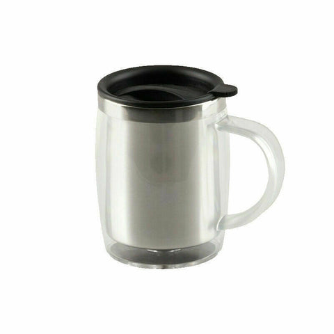 Insulated Stainless Steel Coffee Mug with Lid Double Wall Camping Travel Mug