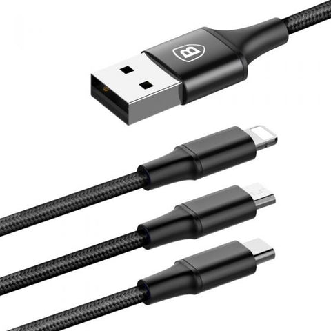 Baseus 3-in-1 Cable  Micro+Lightning+Type-C